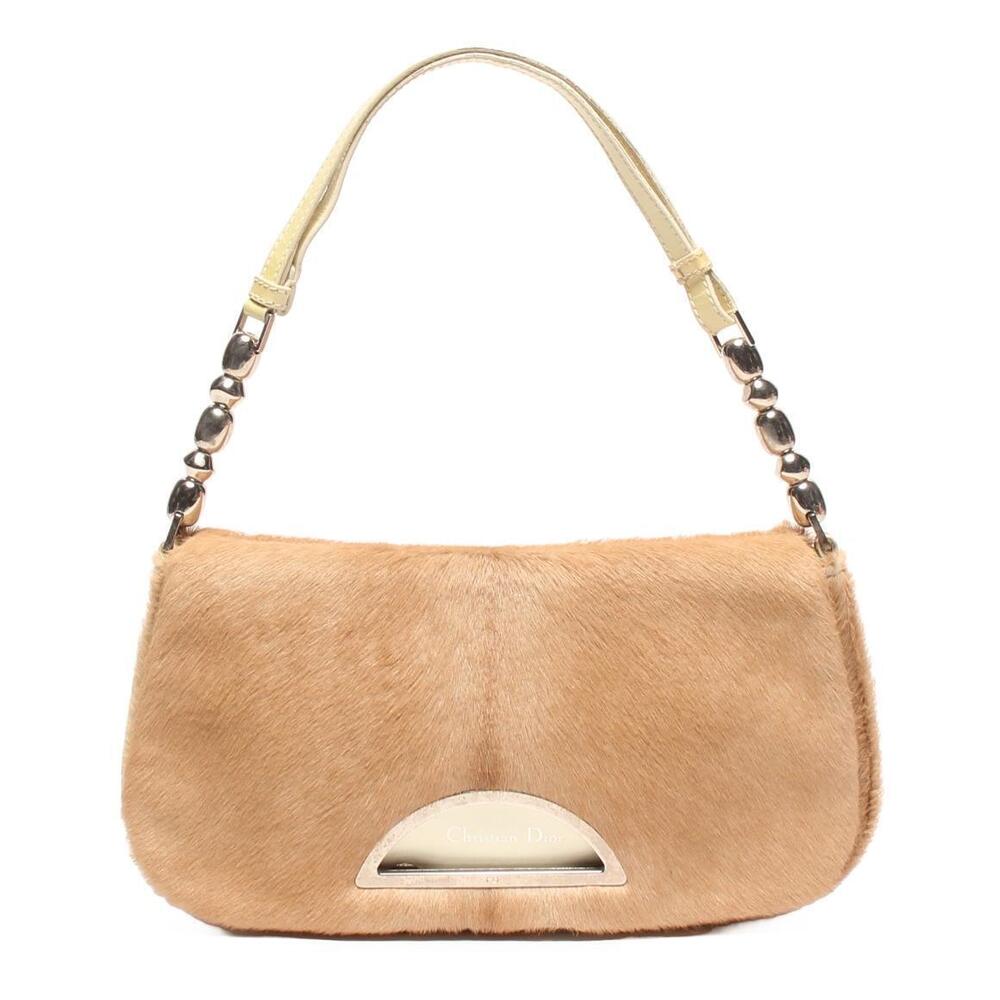 Christian Dior Handbag Shoulder Bag Harako Leather Malice Pearl
